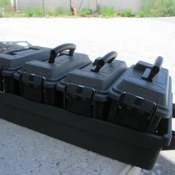 lot de 4 caisses a Munition étanche avec son porte caisse