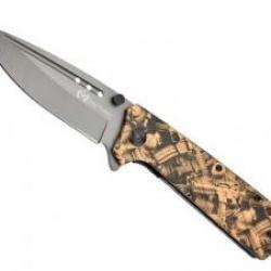 Couteau Max Knives lame noire acier 3Cr13 avec « flipper »