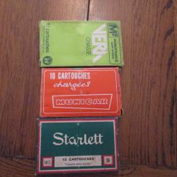 LOT DE 3 BOITES DE CARTOUCHES 14MM