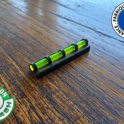 Guidon de visée fluo en fibre optique de 3mm (vert), bande ventilée 7mm