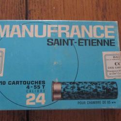 1 BOITE DE CARTOUCHE DE COLLECTION  CALIBRE  24/65