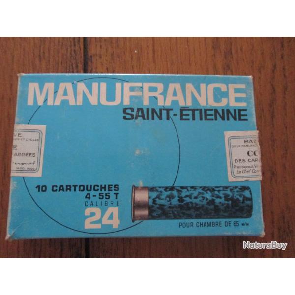 1 BOITE DE CARTOUCHE DE COLLECTION  CALIBRE  24/65