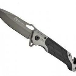 Couteau Max Knives lame noire à trou acier 3Cr13 avec « flipper », mécanisme « Ball bearing »