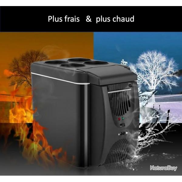 Mini Rfrigrateur de voiture  froid:chaud  12 V 6 L