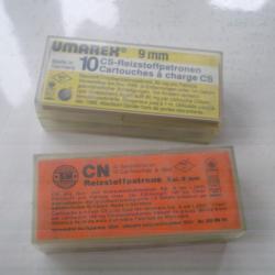 lot de 2 boites cartouches cs 9mm