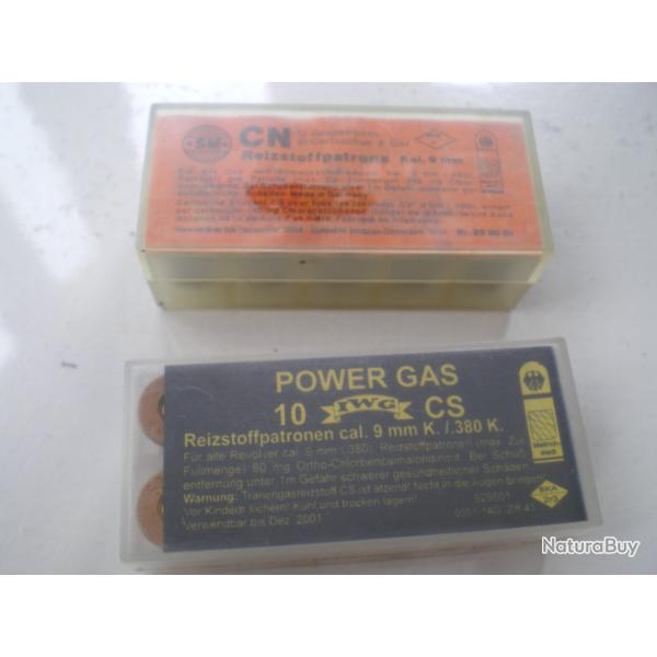 lot N 1 :  2 boites cartouches cs 9mm