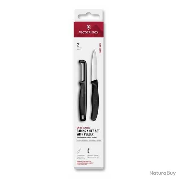 6.7113.21 Set 2 pices Victorinox Swissclassic noir