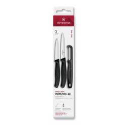 6.7113.33 Set 3 pièces Victorinox Swissclassic noir