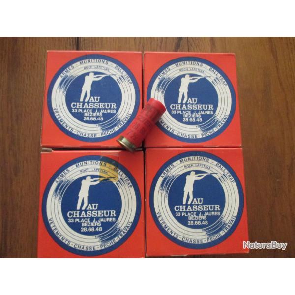 LOT DE 4 BOITES DE CARTOUCHES 12/70  GEVOLOT  BJ