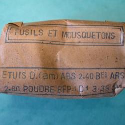 Un paquet de 4 lame chargeur Lebel Mod 1890 trois cartouches 4/8/40 TBE