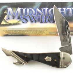 Couteau Rough Ryder Small Leg Knife Midnight Lame Acier 440A Manche Polymère Slipjoint RR960