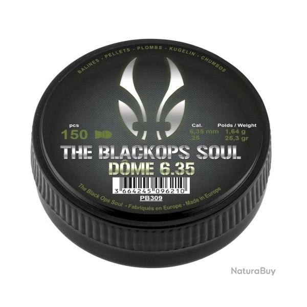 Plombs THE BLACK OPS SOUL cal.6.35mm dome par 750 (5 boites)