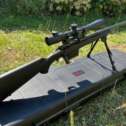 Carabine Savage Model 10 .308 Win - Canon lourd flûté + lunette 10-40x50, bipied, frein de bouche