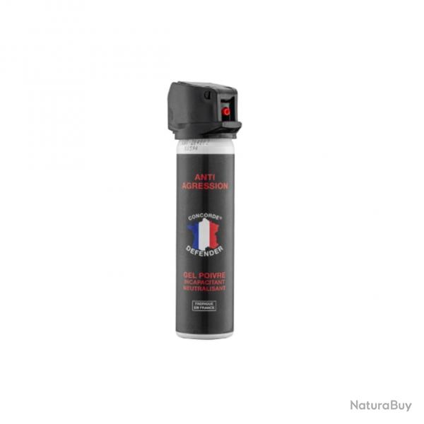 Aérosol anti agression gel poivre Concorde défense 75ml