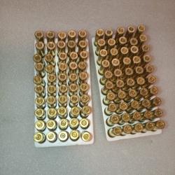 100 douilles 222R Hornady tirées 1 X