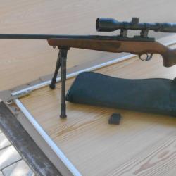 carabine 22LR HATSAN ESCORT ,avec bipied,lunette silencieux et housse