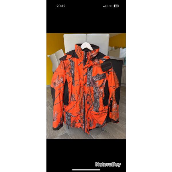 Veste chaude de chasse  bonne tat avec rsistance