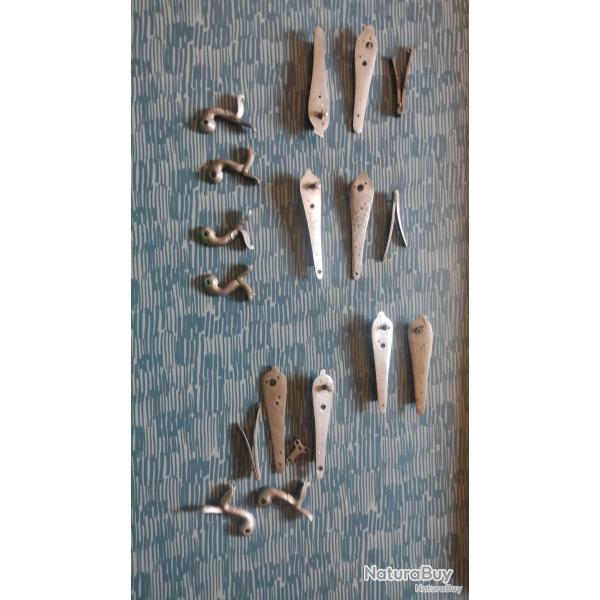 Lot de platines pour fusil  broche Saint Etienne type Lefaucheux