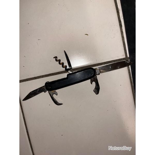 Ancien couteau multiple fonction de marque ROSTFREL pour collectionneurs