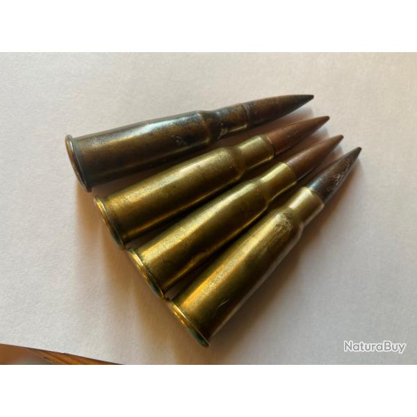 Lot de 4 cartouches 8 mm lebel