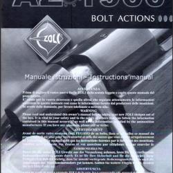 Manuel carabine ZOLI - AZ1900 Bolt Action