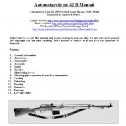 Manuel Automatgevär m/42