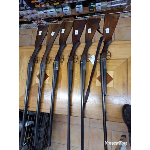 lot 6 fusils calibre 16