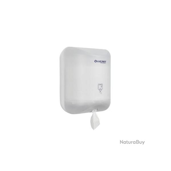 Distributeur papier Lucart L-One mini fermeture renforce - 26x20x19cm