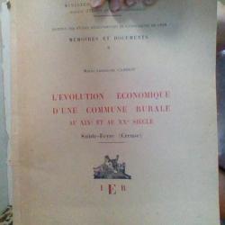 L'évolution economique d'une commune rurale au XIXet au XX siecle - 1954-