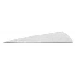 Plumes Rondes 4'' RW Blanches - Paquet de 24