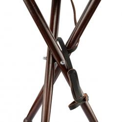 Siège trépied bois Country Luxe - 65 cm