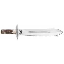 Dague de chasse manche en bois de cerf Country