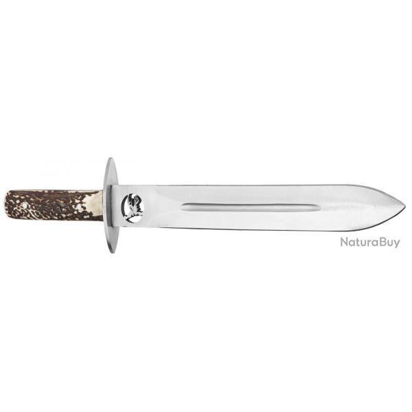 Dague de chasse manche en bois de cerf Country