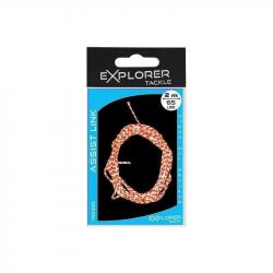 Tresse Assist Hook Explorer Tackle Assist Link 2m Rouge Blanc 65lbs