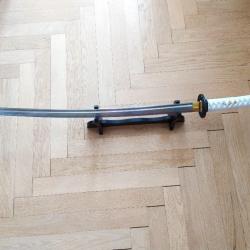 KATANA BLANC  MARU VÉRITABLE SABRE FORGÉ A LA MAIN EN ACIER 1095 LAME  AIGUISÉE 15538