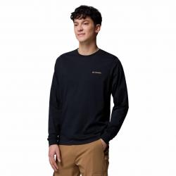 Tee Shirt en Coton Columbia "CSC SEASONAL LOGO LONG SLEEVE TEE" S Noir
