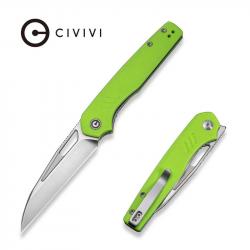 Couteau CIVIVI Guile Green Lame Acier 14C28N Manche G10 Liner Lock KIVT CIVC24062B2