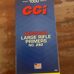 1000 AMORCES CCI 250 LARGE RIFLE MAGNUM