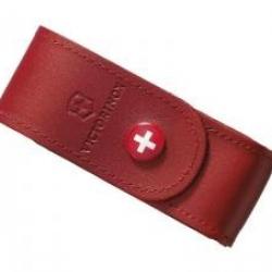 Étui cuir rouge VICTORINOX pour couteaux 91 mm de 6 à 14 pièces.
