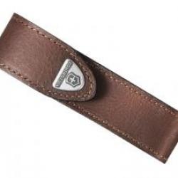 Étui cuir marron VICTORINOX pour couteaux à cran 111 mm jusqu'à 10 pièces.