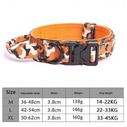 Collier Tactique Réglable + Corde de Traction Ensemble pour Chien Moyen ou Grand Entraînement
