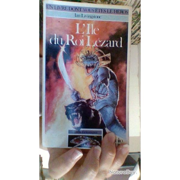 L'ile au roi lezard par Ian Livinstone - Dfis fantastiques - Folio junior -