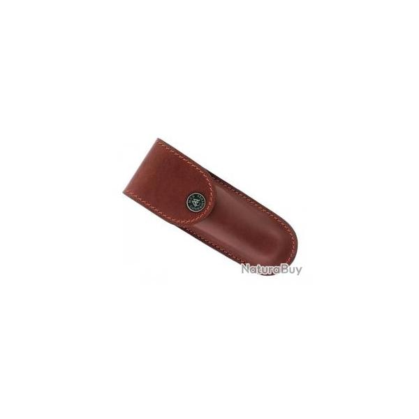 Etui Max Capdebarthes S100 cuir prou, port horizontal/vertical pour couteaux de 13 cm de manche.