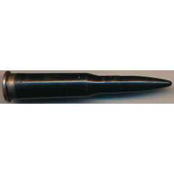 (10802) 7,62x54R MOSIN RUSSE en plastique noir et culot acier RDA (East Germany) VERSION 3