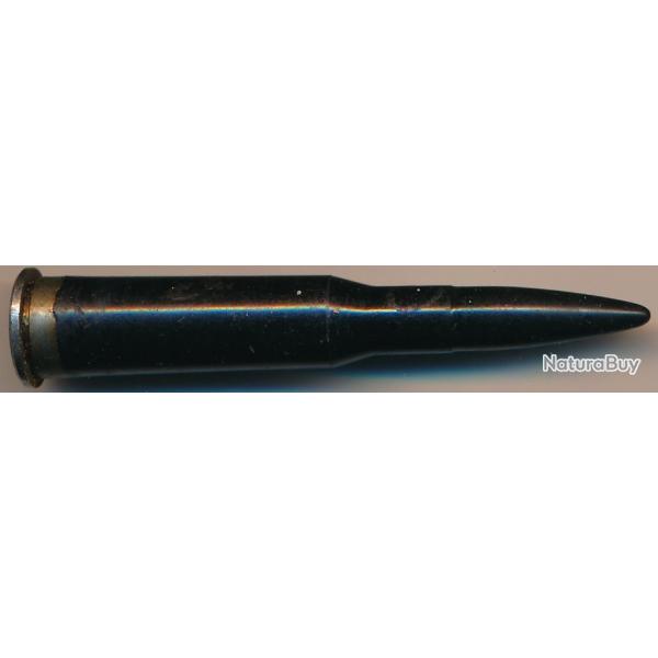 (10802) 7,62x54R MOSIN RUSSE en plastique noir et culot acier RDA (East Germany) VERSION 2