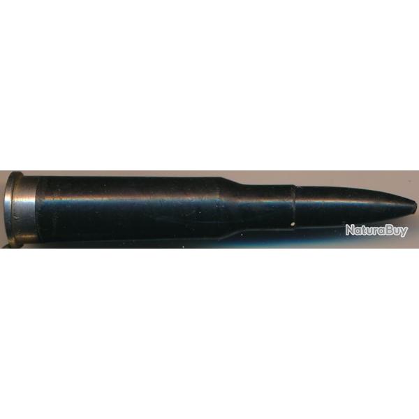 (10804) 7,62x54R MOSIN RUSSE en plastique noir et culot acier RDA (East Germany) VERSION 5