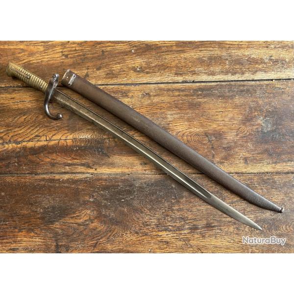 Rare Baonnette Chassepot de Fabrication Prcoce en 1867 / Manufacture Impriale Saint Etienne
