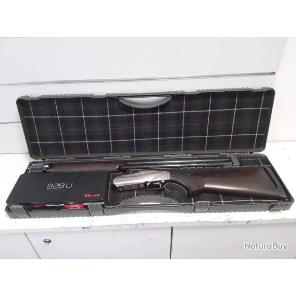 Fusil superpose Benelli 828U cal.12/76 bois can.71cm