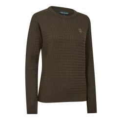 PULL FEMME DEERHUNTER LADY HARRINGTON CABLE KNIT
