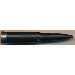 (10806) 7,62x54R MOSIN RUSSE en plastique noir et culot acier RDA (East Germany) VERSION 7
